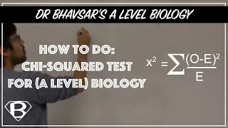 How to do: chi-squared test for (A level) biology