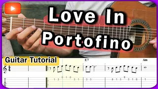How To Play Love in portofino melody | Easy Guitar Tutorial Beginners