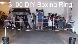 $100 DIY BOXING RING #boxing #diy #andrewtate #motivation #project #podcast #health #ginger #fight