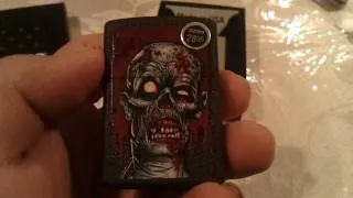 Zippo Lighter Unboxing ( Zombie Head )