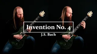 Invention No. 4 (D Minor) BWV 775 (J.S. Bach) for two electric guitars