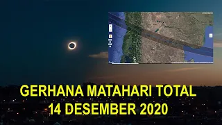 Gerhana Matahari Total Pada 14 Desember 2020, Inilah Tempat atau Lokasi Yang Dilintasi