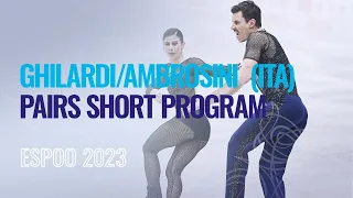 GHILARDI / AMBROSINI (ITA) | Pairs Short Program | Espoo 2023 | #EuroFigure