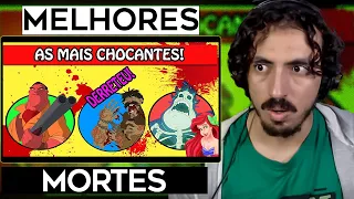 🔴 Pra Crianças? As M0rtes mais FEIAS em Desenhos Animados! - Fala de tudo | Leozin React