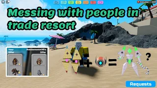 Messing with people in trade resort | Loomian Legacy