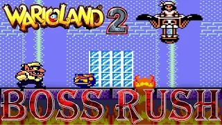 Wario Land 2 - Boss Rush (All Boss Fights, No Fails)