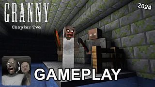 GRANNY 2 BOAT ESCAPE GAMEPLAY IN MINECRAFT 2024