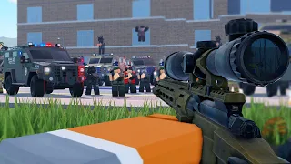 POLICE DEAL WITH ACTIVE SHOOTER! - ERLC Roblox Liberty County