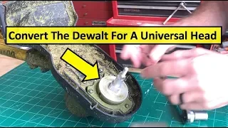 Convert A Dewalt Brushless Max String Trimmer For A Universal Head