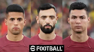 eFootball 2024 Portugal Faces | In Game