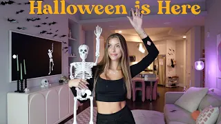 HALLOWEEN VLOG! shop with me, decorate, DIY & unboxing!!