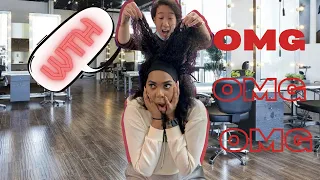 BLACK GIRL GETS HAIR DONE IN CHINA|| I CAN'T BELIEVE THIS