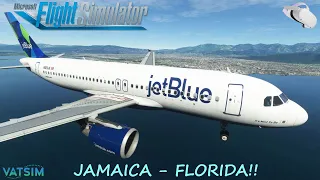 MSFS Fenix A320 in VR + VATSIM Live!! | ** Kingston - Ft. Lauderdale! **