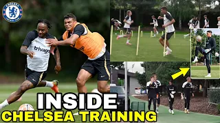 HARD DRILLS!🔥Massive Chelsea Training Today💪Thiago Silva,Sterling & Reece James Challenge!🔥Kepa