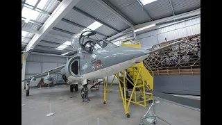 The Hawker Harrier T.Mk52 and Dave, Paul and Andy - Secrets of the Transport Museum Series One.