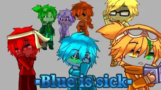 Blue is sick ||Mini story|| Animation vs Minecraft/Animator //Gacha club