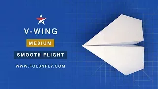 ✈ A Spy Plane that flies smoothly - The V-Wing - Fold 'N Fly