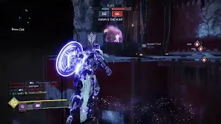 my first time ever playing sentinel titan :destiny 2 witch queen