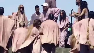 Chance the Rapper dances like crazy at Sunday Service on Easter Sunday at Coachella