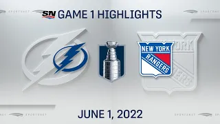 NHL Game 1 Highlights | Lightning vs. Rangers - June 1, 2022