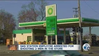 Clerk shoots 2 at gas station