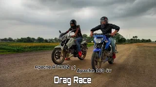 Apache 160 4v vs Apache RTR 180 Drag Race | Top End