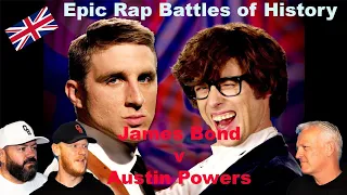 Epic Rap Battles of History - James Bond vs Austin Powers REACTION!! | OFFICE BLOKES REACT!!