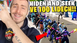 *HIDE AND SEEK* VE 100 LIDECH O KLÁVESNICI VE FORTNITE!!