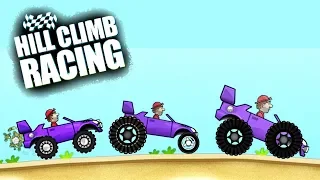 Hill Climb Racing ГАРАЖ СОЗДАЮ ТАЧКУ САМ монстры авто game Мультяшная игра про машинки гонки