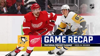 Penguins @ Red Wings 10/18 | NHL Highlights 2023