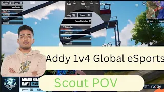 Scout POV Addy 1v4 Global eSports tornament POV Team zero #teamxspark #scout #tx