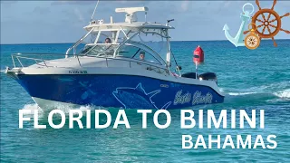 FLORIDA 🇺🇸TO 🇧🇸BIMINI 🏝SOLO EN EL BOTE 2DO VIAJE DEL POLLO🛥