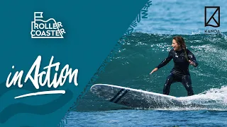 Surfing the ROLLERCOASTER Mini Mal by KANOA Surfboards