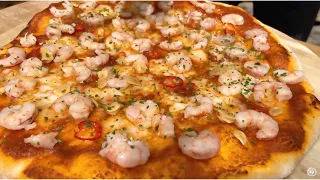 PIZZA de GAMBAS FÁCIL (Masa Casera) 🦐😋 - GUILLE RODRIGUEZ