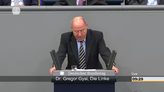 Gregor Gysi, DIE LINKE: Gigantische Aufrüstung, gigantische Verschleuderung von Steuermitteln