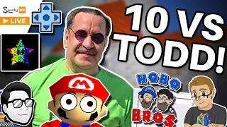 10 YouTubers vs TODD ROGERS (Super Mario 64 Speedrun) ft. SimpleFlips, Hobo Bros, Nathaniel Bandy