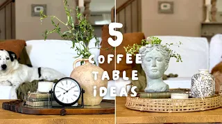 Coffee table decorating ideas: 5 styles in 5 minutes!