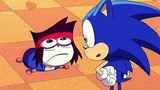 KO Meets Sonic The Hedgehog! | OK K.O.! Let's Be Heroes