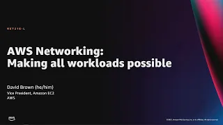 AWS re:Invent 2021 - AWS Networking: Making all workloads possible