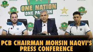 LIVE - PCB Chairman Mohsin Naqvi's Press Conference at Gaddafi Stadium, Lahore