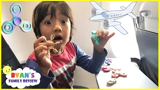 FIDGET SPINNER CHALLENGE ON THE AIRPLANE and Extreme Warheads challenge Sour Candy