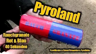 Pyroland Rauchgranate Rot/Blau | PyroManiac & Street Fireworker & PyroDelay