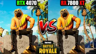 RX 7800 XT vs RTX 4070 Fortnite | Radeon RX 7800 XT vs RTX 4070 Fortnite