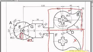 01_104題解說與左半部(AUTOCAD2012教學_吳老師提供)