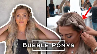 HOW TO Braid CUTE Half-Up Ponytails! | @Hairby_chrissy