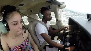 Cessna 172| Flying Girlfriend to Pompano Beach| ATC Audio