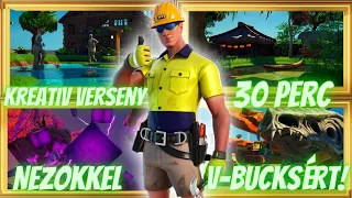 Fortnite - Építő Kreatív Verseny Nézőkkel! 30 Perc Alatt Mit Lehet Építeni?