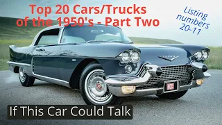 Meet more of the Top cars/trucks from the 1950's - countdown from 20-11 with us!