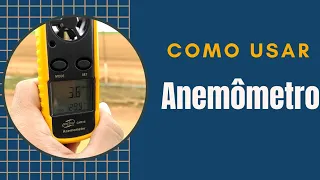Anemômetro como usar tiro de pressão. #anemometer