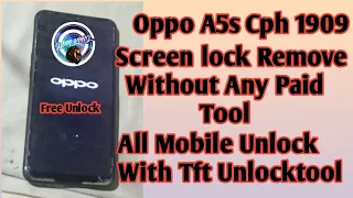 OPPO A5s Remove Lockscreen With TFT Tool, Unlock Pin/Pattern Easy, Thank Iq-Team#oppoa5sunlock